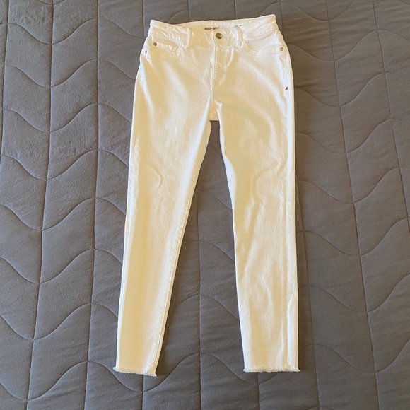Warp + Weft -White-JFK‎ New York City- Skinny Ankle Jean -Raw Hem-Size 28x27 - Picture 3 of 10